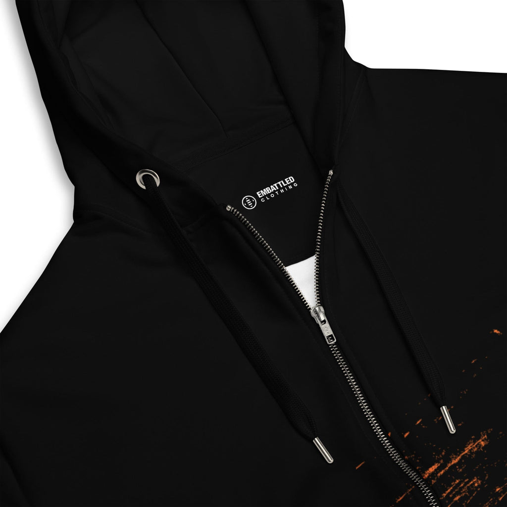 BRAVE NEW FUTURE recycled zip hoodie Embattled Clothing 