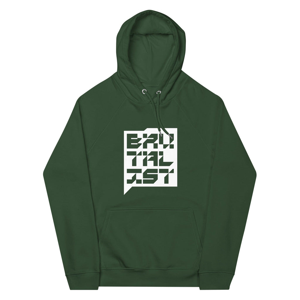 BRUTALIST FORCE eco raglan hoodie Embattled Clothing Bottle green XS 