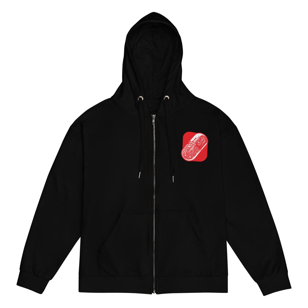 CYBERNETIC RED-PILL 2.0 Unisex zip hoodie Embattled Clothing 2XS 