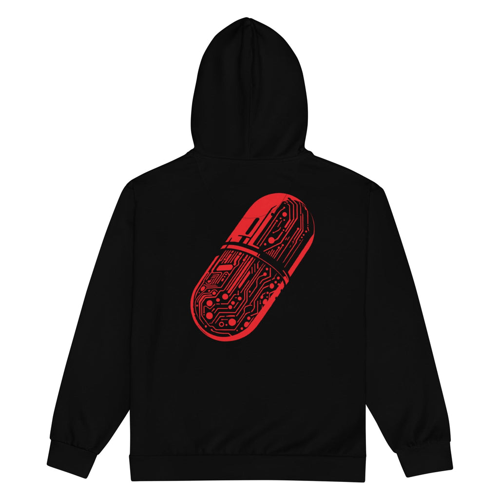 CYBERNETIC RED-PILL 2.0 Unisex zip hoodie Embattled Clothing 