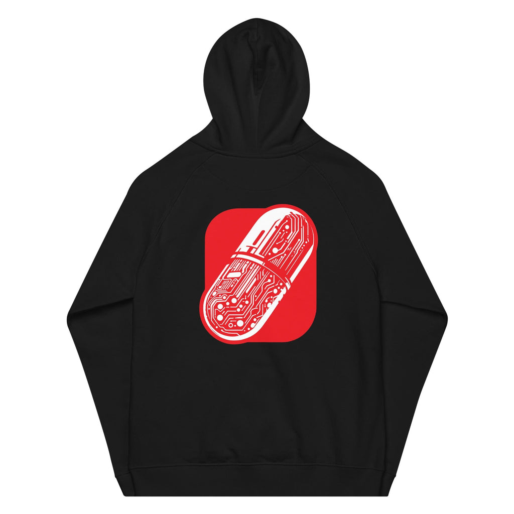 CYBERNETIC RED-PILL eco raglan hoodie Embattled Clothing 