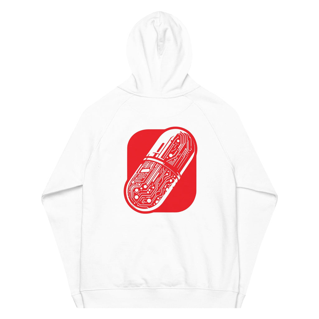 CYBERNETIC RED-PILL eco raglan hoodie Embattled Clothing 