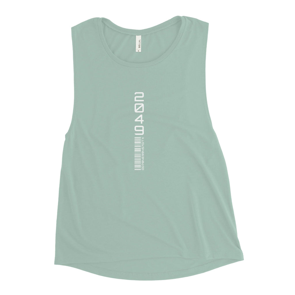 DECODED TYPE 4.0 Ladies’ Muscle Tank Embattled Clothing Dusty Blue S 