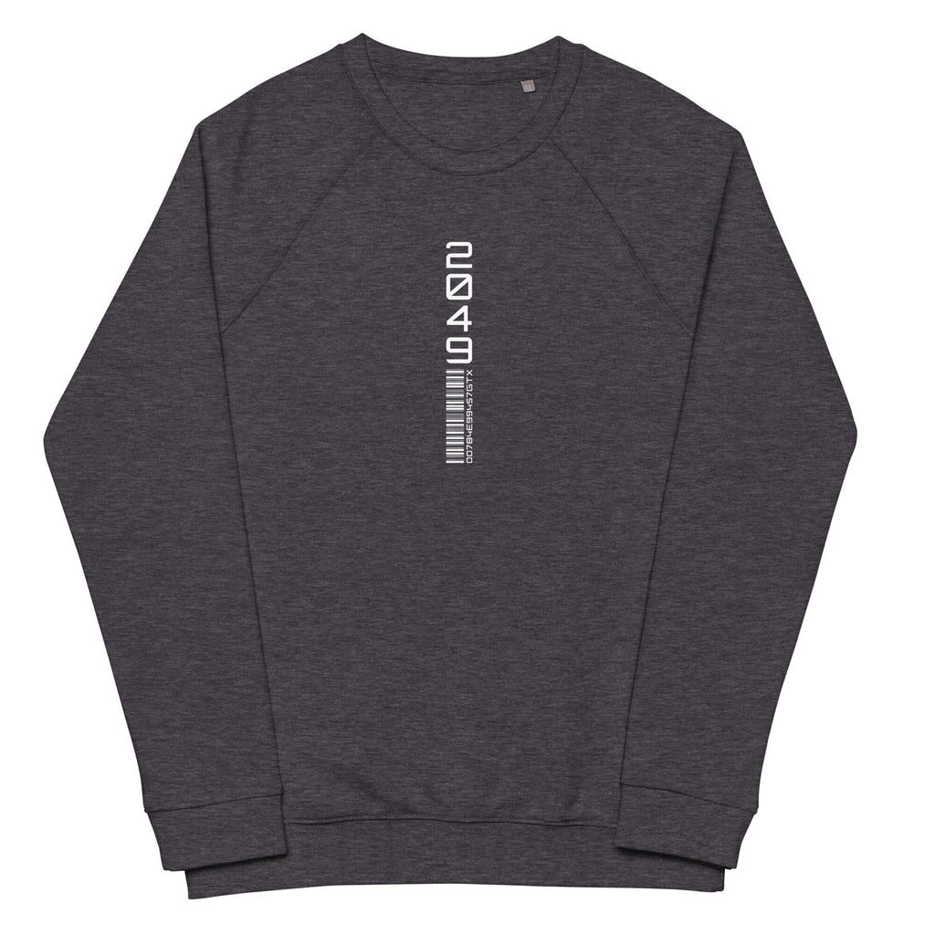 DECODED TYPE 4.0 organic raglan sweatshirt Embattled Clothing Charcoal Melange XS 