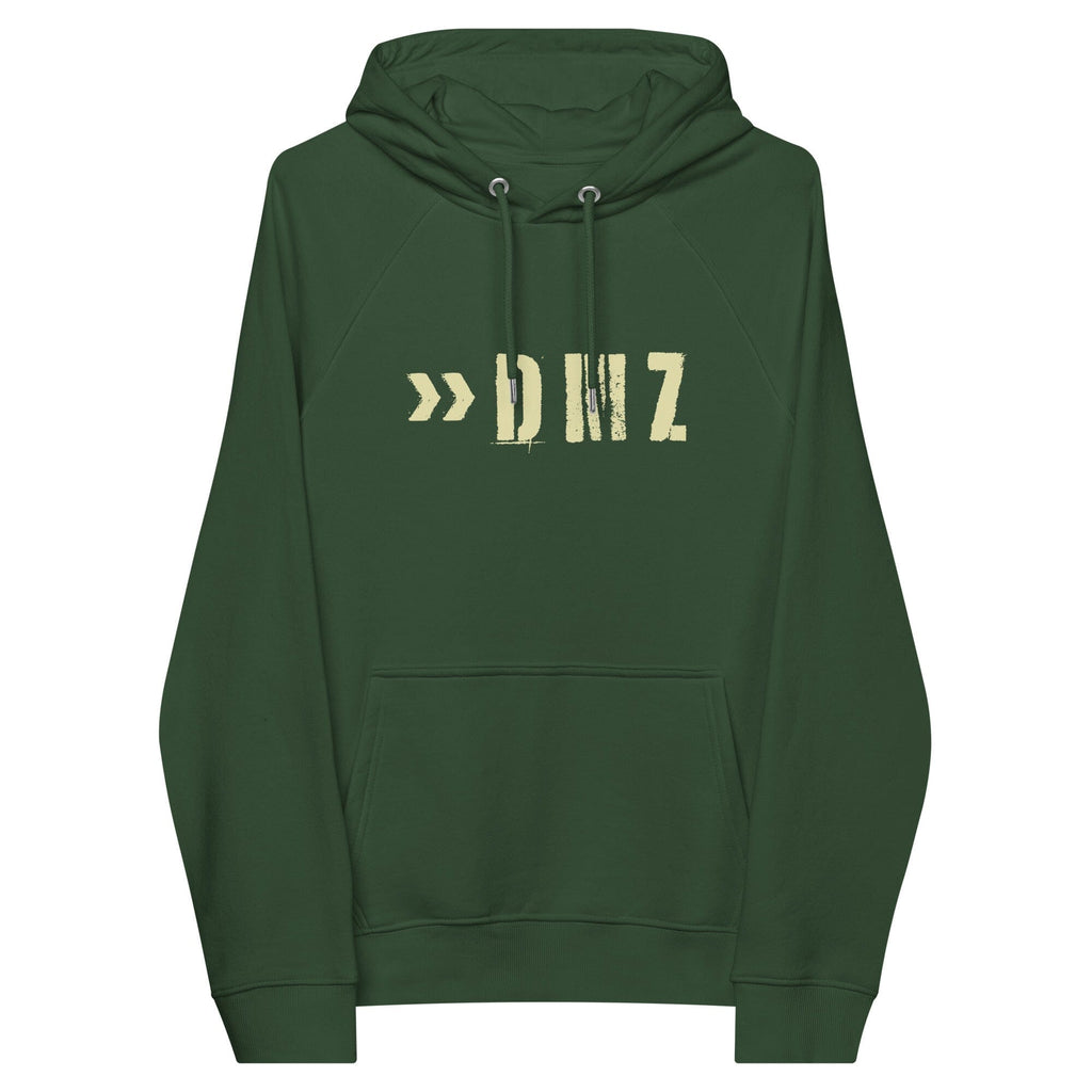 Demilitarized Zone 2049 eco raglan hoodie Embattled Clothing Bottle green XS 
