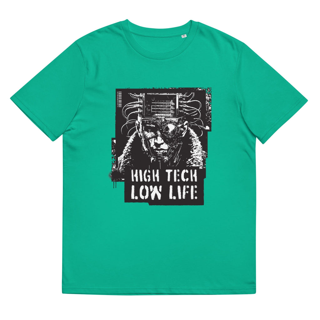 HIGH TECH - LOW LIFE organic cotton t-shirt Embattled Clothing Go Green S 
