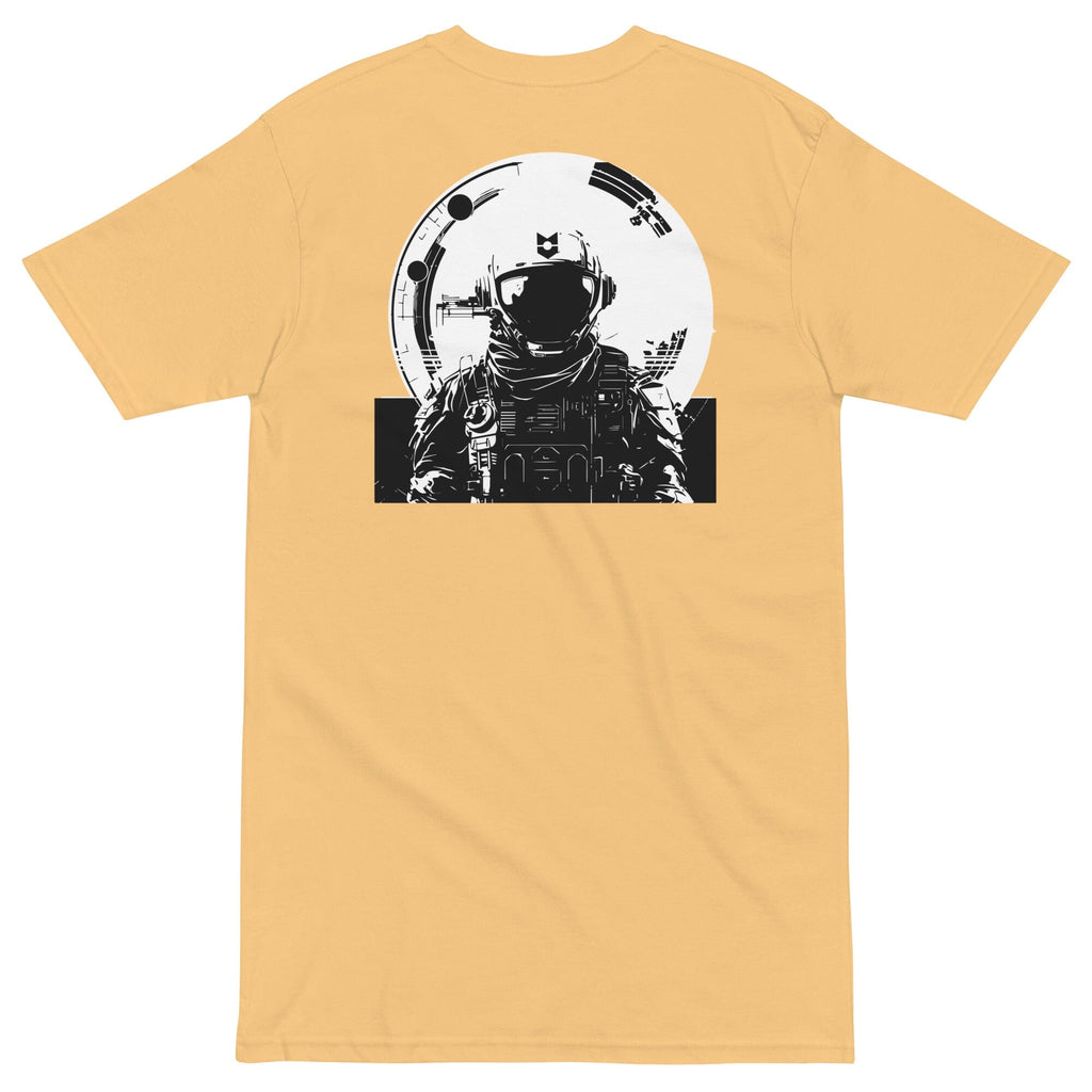 INTERGALACTIC ARMY XI Men’s premium heavyweight tee Embattled Clothing Vintage Gold S 