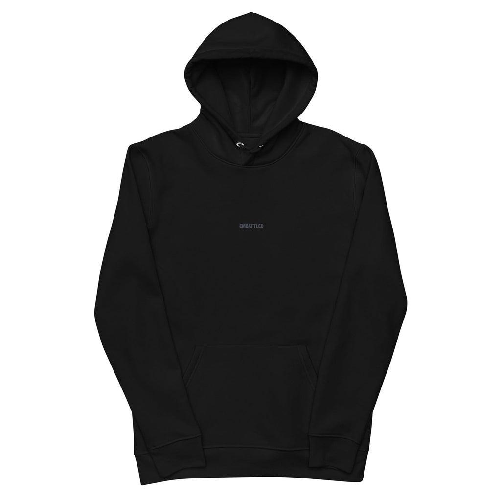 INVISIBLE EC-H1 essential eco hoodie Embattled Clothing Black S 