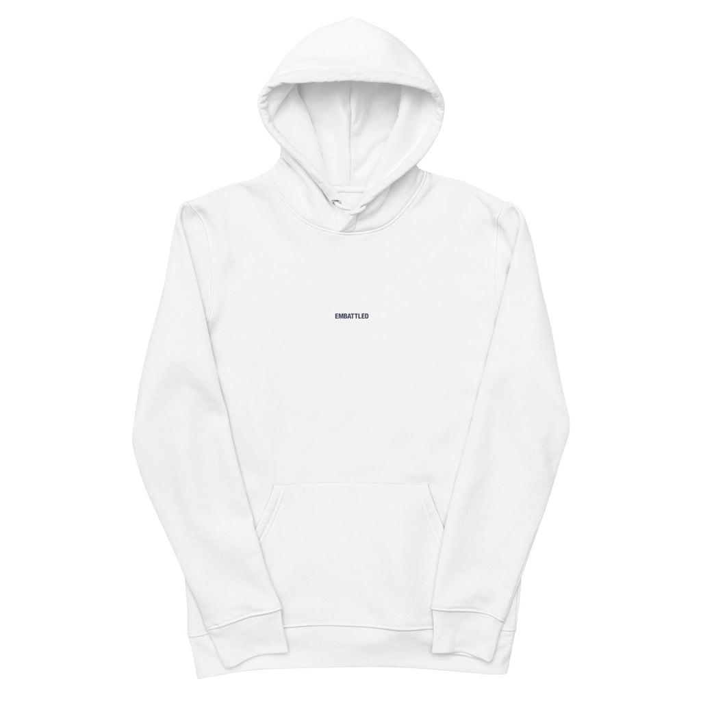 INVISIBLE EC-H1 essential eco hoodie Embattled Clothing White S 