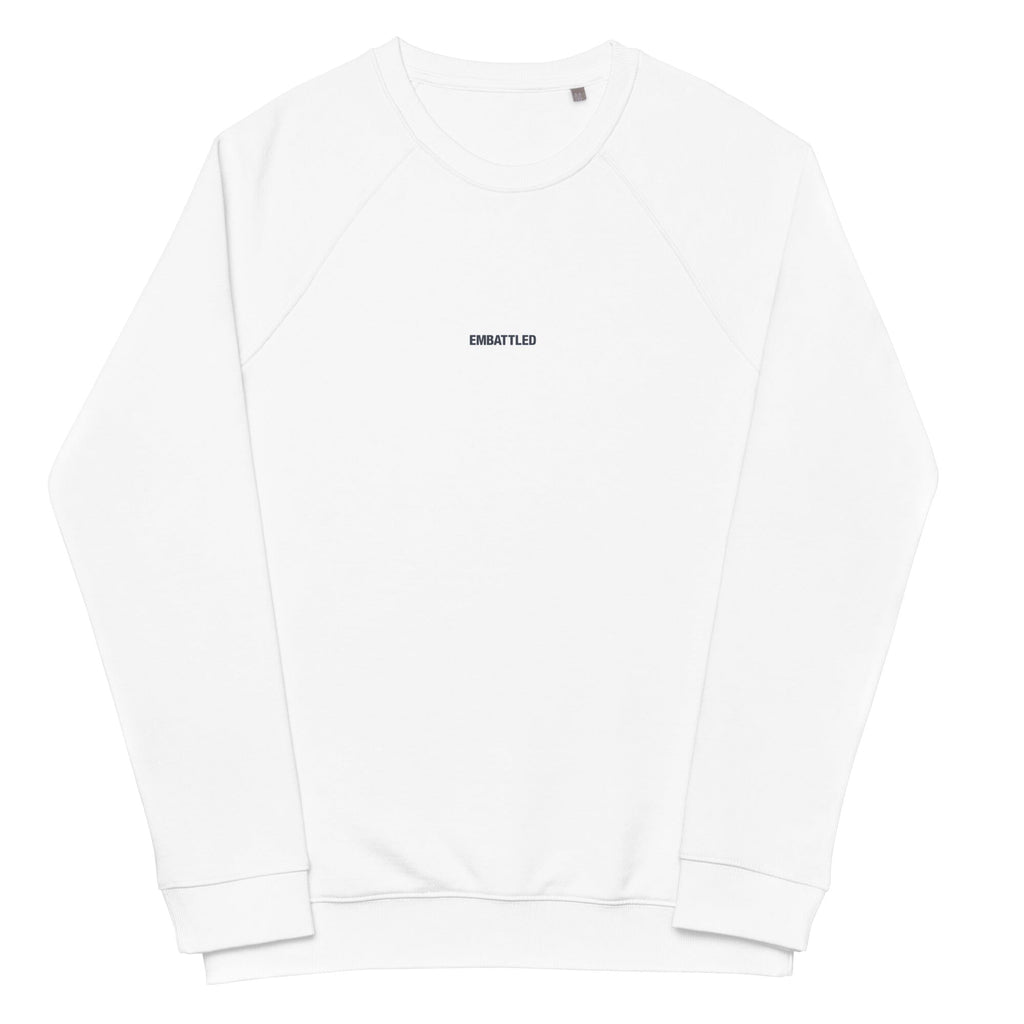 INVISIBLE EC-H1 organic raglan sweatshirt Embattled Clothing White XS 