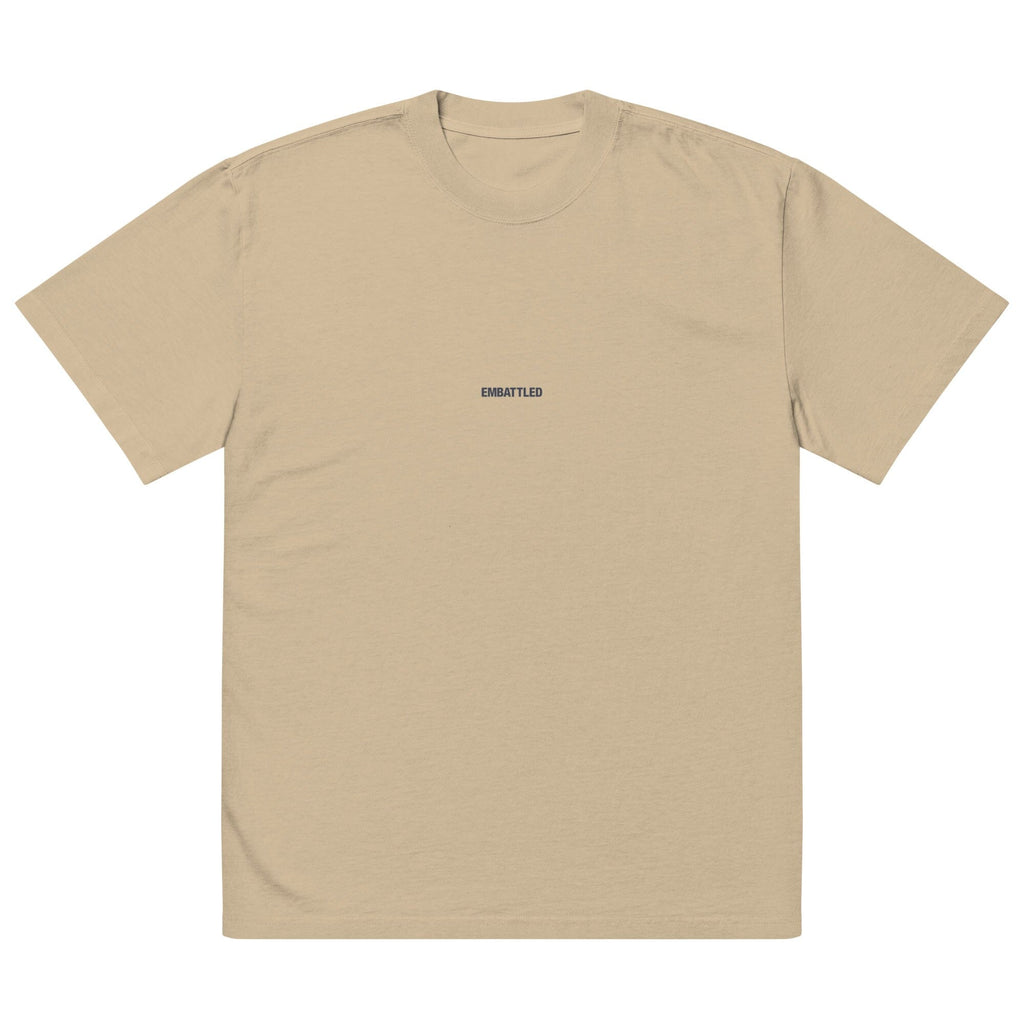 Invisible EC-T1 Oversized faded t-shirt Embattled Clothing Faded Khaki S 