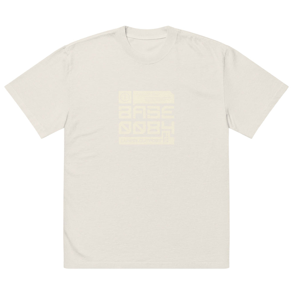 Lunar Civilization 0084 Oversized faded t-shirt Embattled Clothing Faded Bone S 