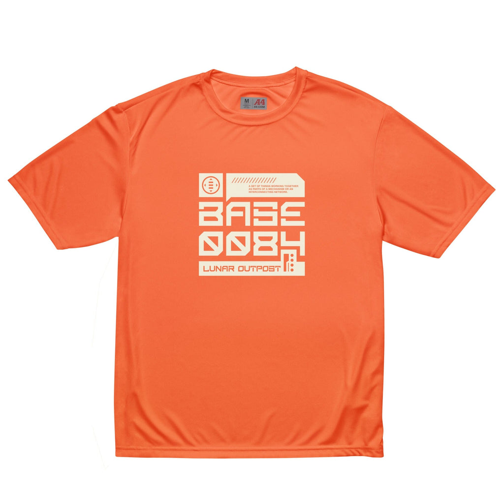 LUNAR CIVILIZATION 0084 performance crew neck t-shirt Embattled Clothing Safety Orange S 