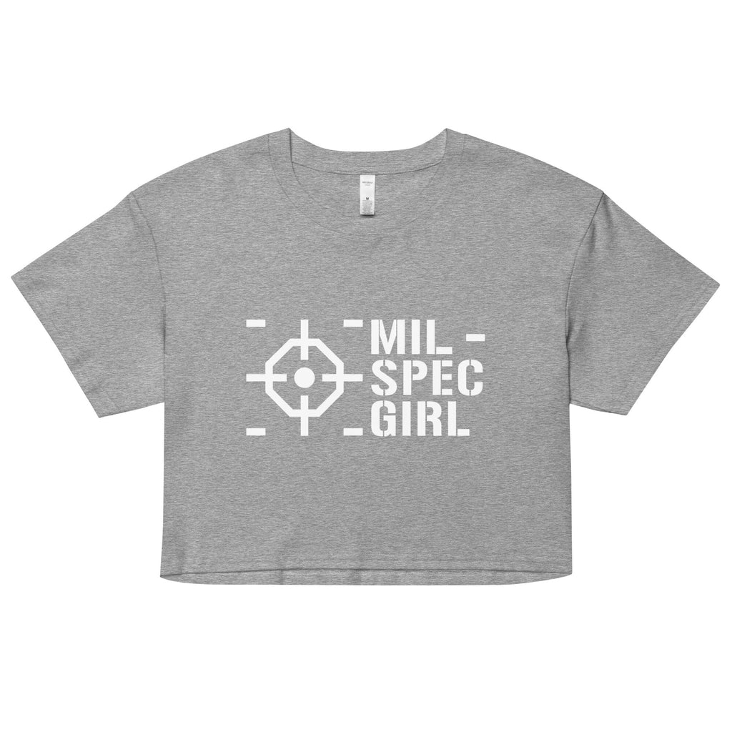 MIL-SPEC GIRL Women’s crop top Embattled Clothing Athletic Heather XS 