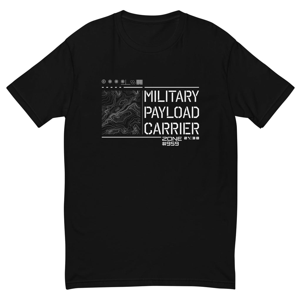 MILITARY PAYLOAD CARRIER Short Sleeve T-shirt Embattled Clothing Black XS 