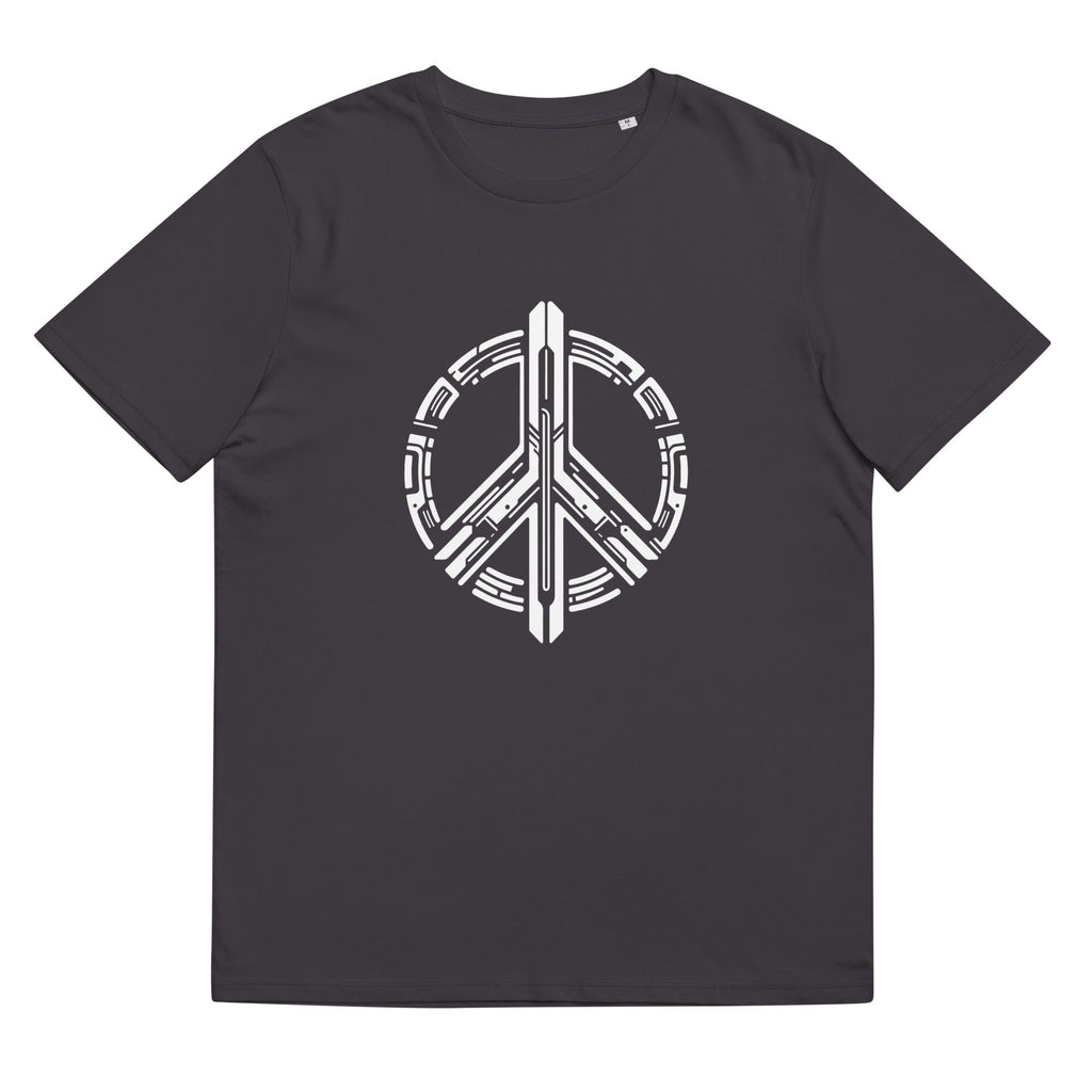 Peaceful Future Insignia organic cotton t-shirt Embattled Clothing Anthracite S 