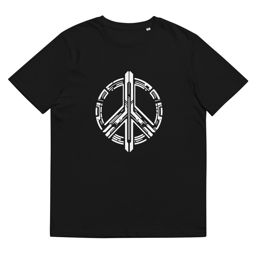 Peaceful Future Insignia organic cotton t-shirt Embattled Clothing Black S 