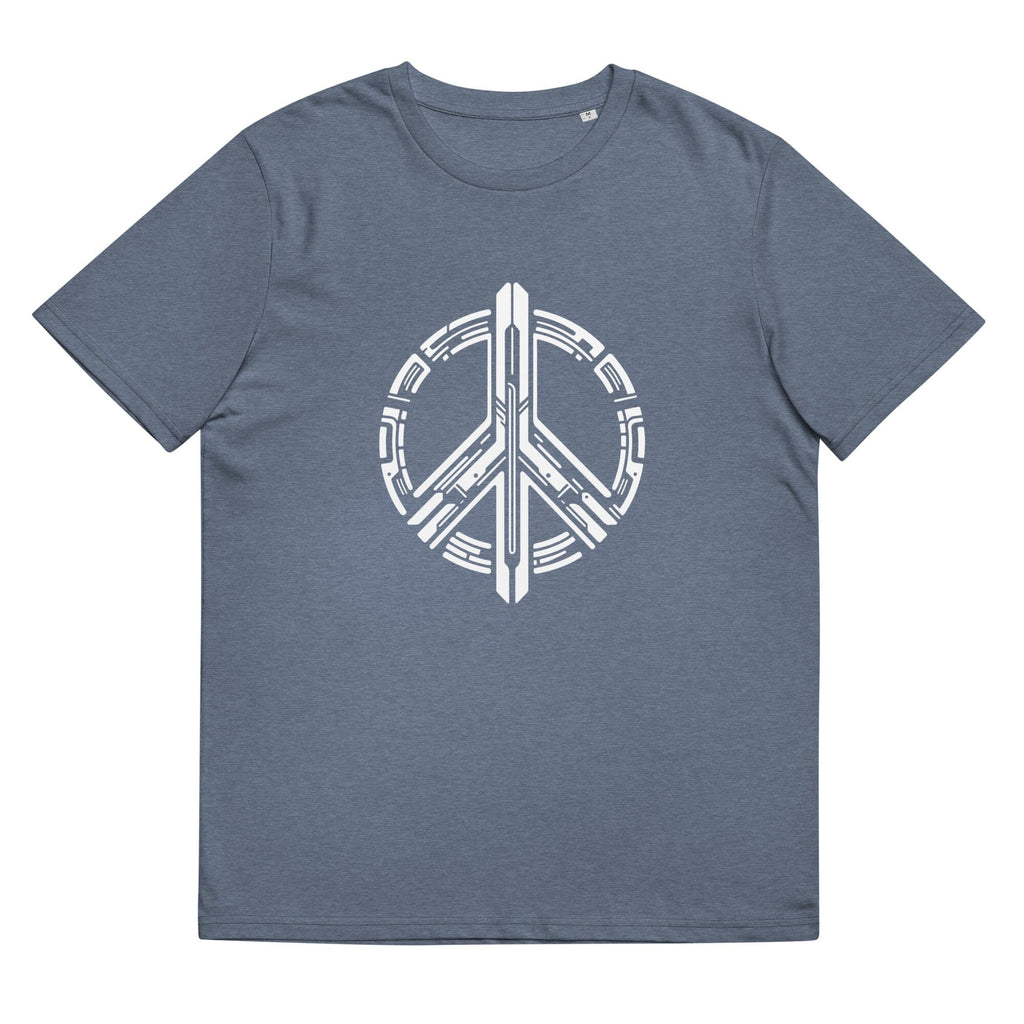 Peaceful Future Insignia organic cotton t-shirt Embattled Clothing Dark Heather Blue S 