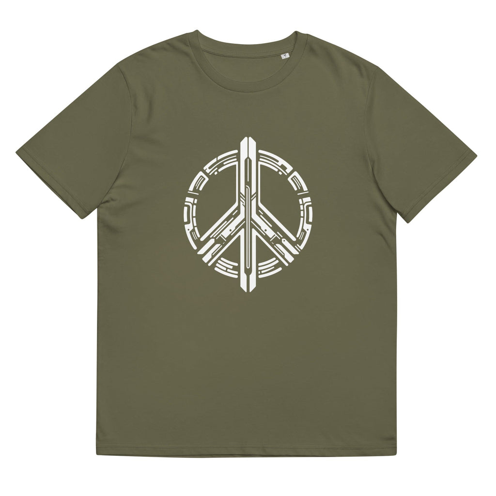 Peaceful Future Insignia organic cotton t-shirt Embattled Clothing Khaki S 