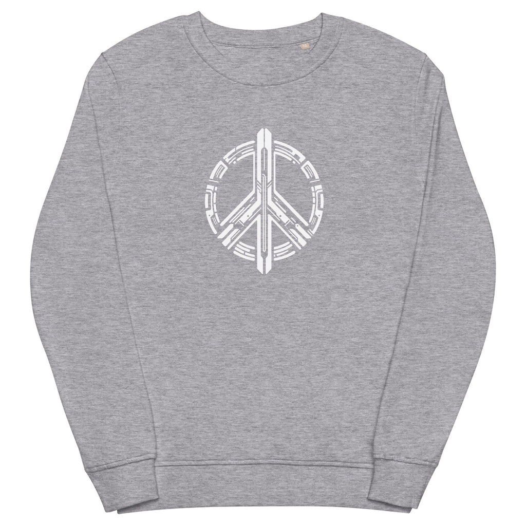 PEACEFUL FUTURE INSIGNIA organic sweatshirt Embattled Clothing Grey Melange S 