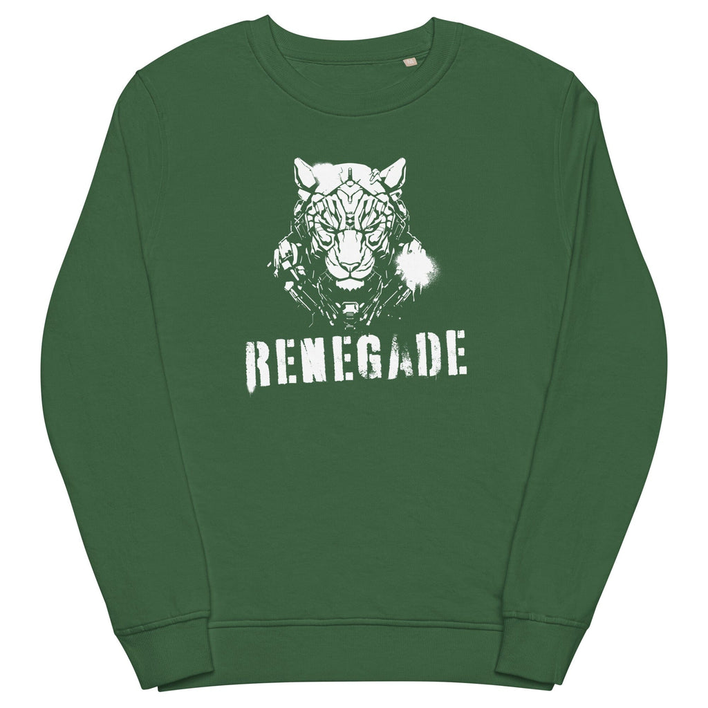 Renegade 2049 organic sweatshirt Embattled Clothing Bottle Green S 