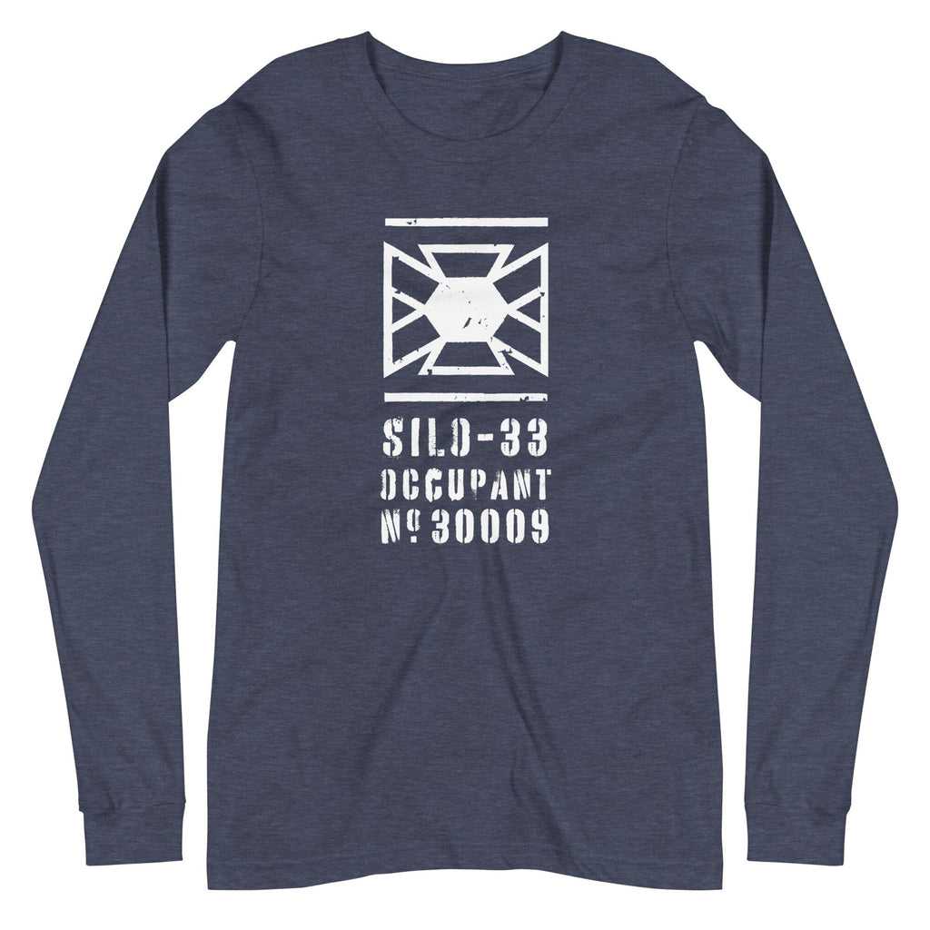 SILO-33 OCCUPANT Long Sleeve Tee Embattled Clothing Heather Navy XS 