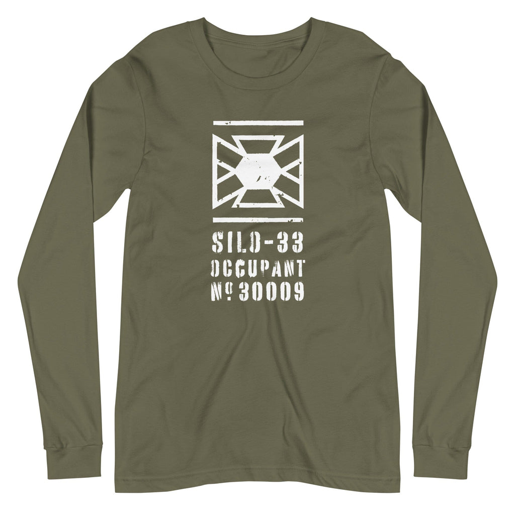 SILO-33 OCCUPANT Long Sleeve Tee Embattled Clothing Military Green XS 