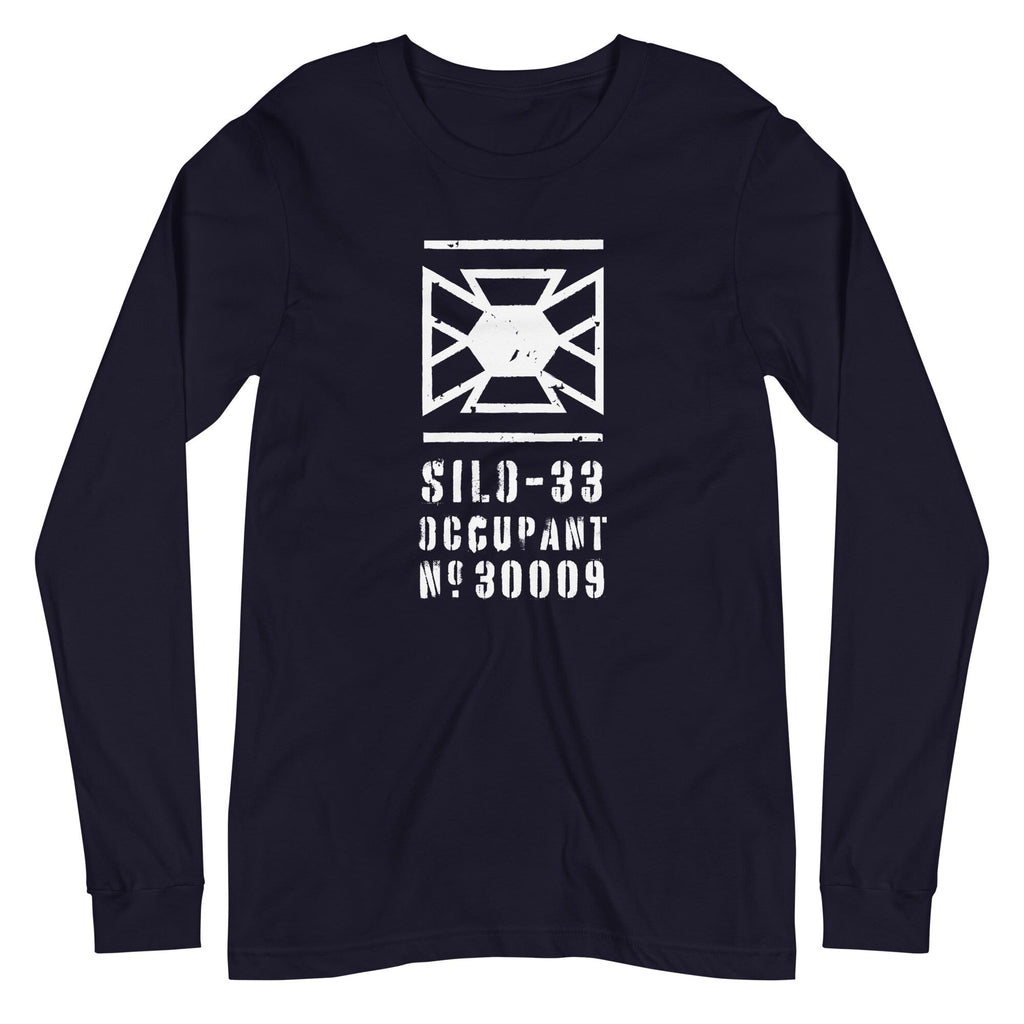 SILO-33 OCCUPANT Long Sleeve Tee Embattled Clothing Navy XS 