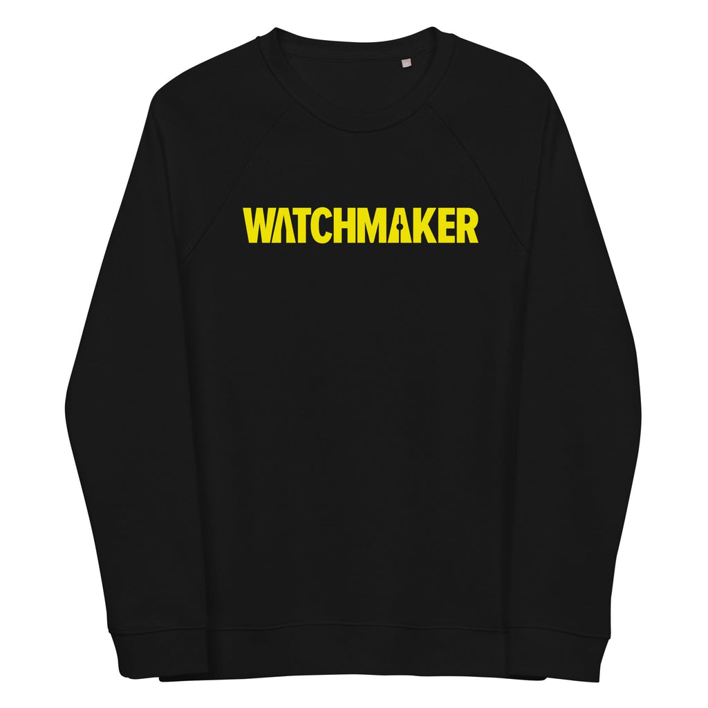 WATCHMAKER organic raglan sweatshirt Embattled Clothing Black XS 