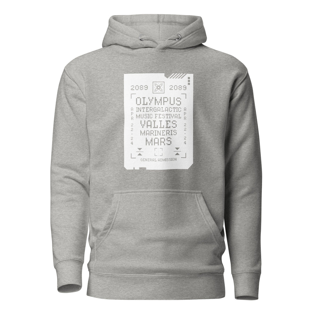 2089 OLYMPUS intergalactic Music Festival Hoodie Embattled Clothing Carbon Grey S 