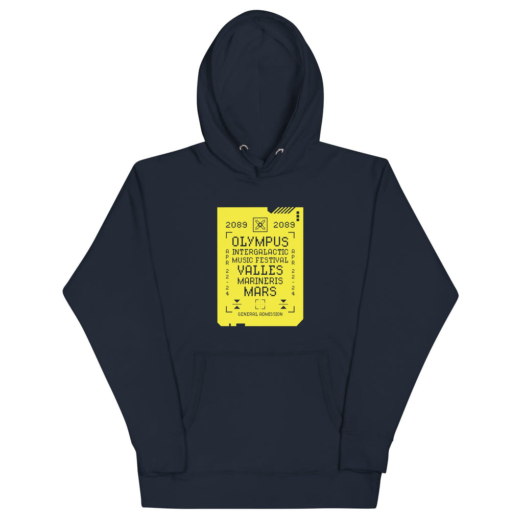 2089 OLYMPUS INTERGALACTIC MUSIC FESTIVAL (SULFURIC YELLOW) Hoodie Embattled Clothing 