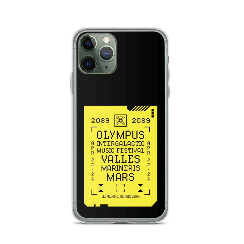 2089 OLYMPUS intergalactic Music Festival (SULFURIC YELLOW) iPhone Case Embattled Clothing iPhone 11 Pro 