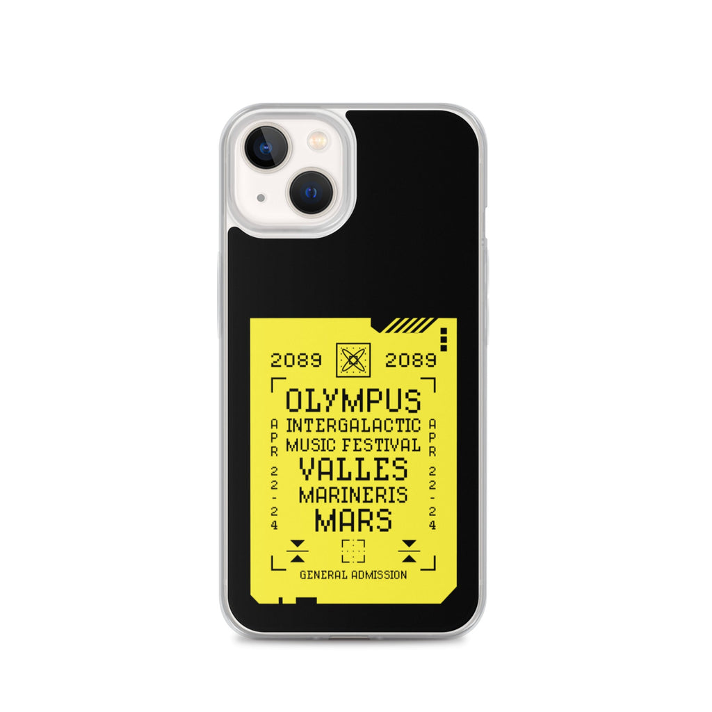 2089 OLYMPUS intergalactic Music Festival (SULFURIC YELLOW) iPhone Case Embattled Clothing iPhone 13 