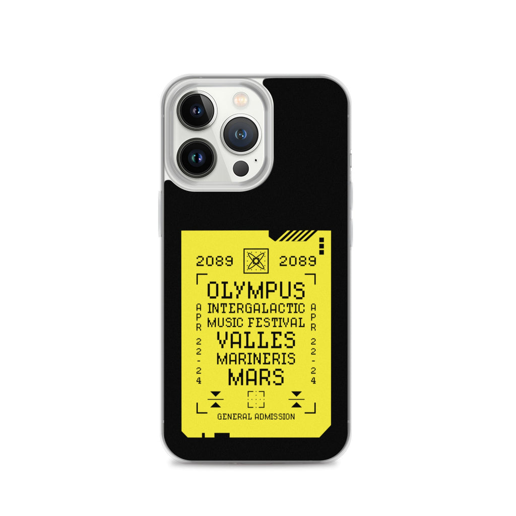 2089 OLYMPUS intergalactic Music Festival (SULFURIC YELLOW) iPhone Case Embattled Clothing iPhone 13 Pro 