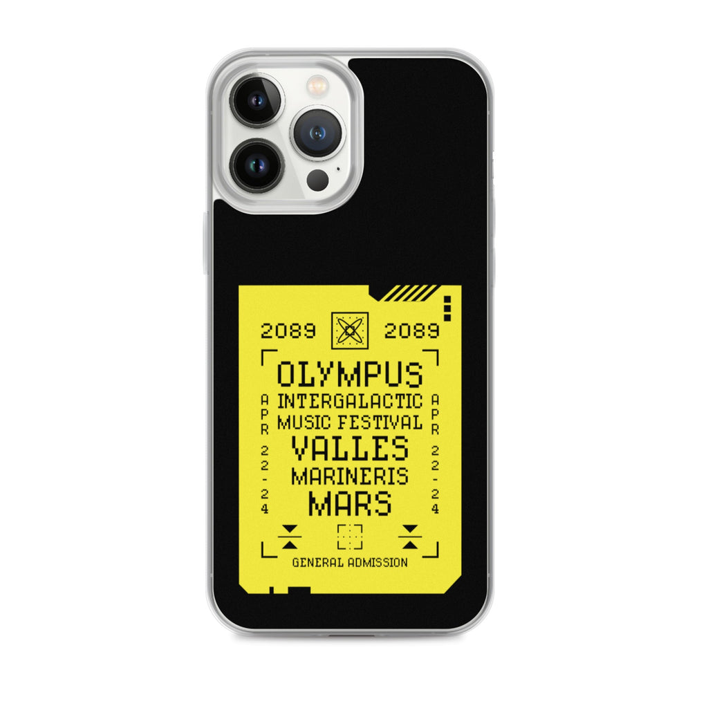 2089 OLYMPUS intergalactic Music Festival (SULFURIC YELLOW) iPhone Case Embattled Clothing iPhone 13 Pro Max 