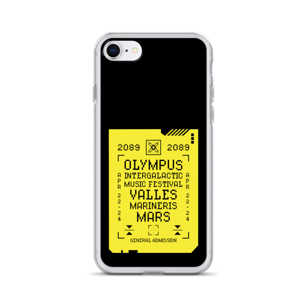 2089 OLYMPUS intergalactic Music Festival (SULFURIC YELLOW) iPhone Case Embattled Clothing iPhone 7/8 