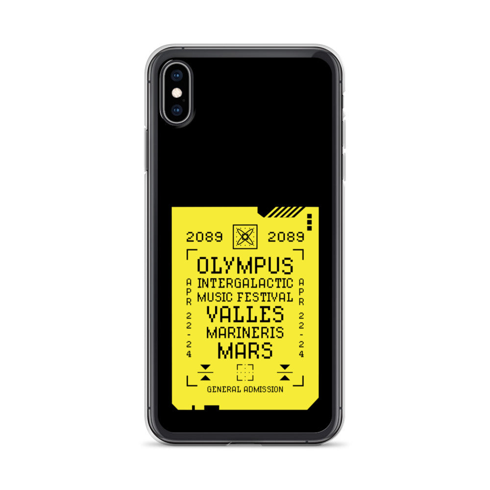 2089 OLYMPUS intergalactic Music Festival (SULFURIC YELLOW) iPhone Case Embattled Clothing iPhone XS Max 