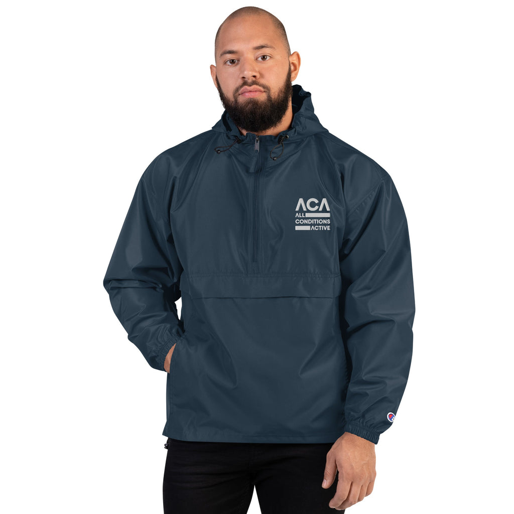 ACA Apex Tech Embroidered Champion Packable Jacket Embattled Clothing 