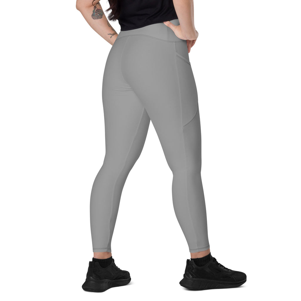 ACA Moon Dust Gray Crossover leggings with pockets Embattled Clothing 