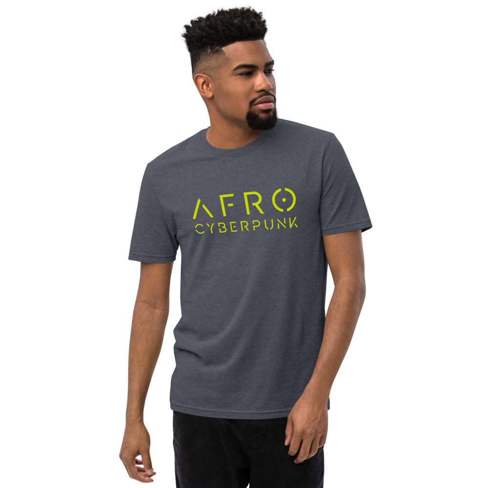 AFRO CYBERPUNK 2.0 recycled t-shirt Embattled Clothing Heathered Navy S 