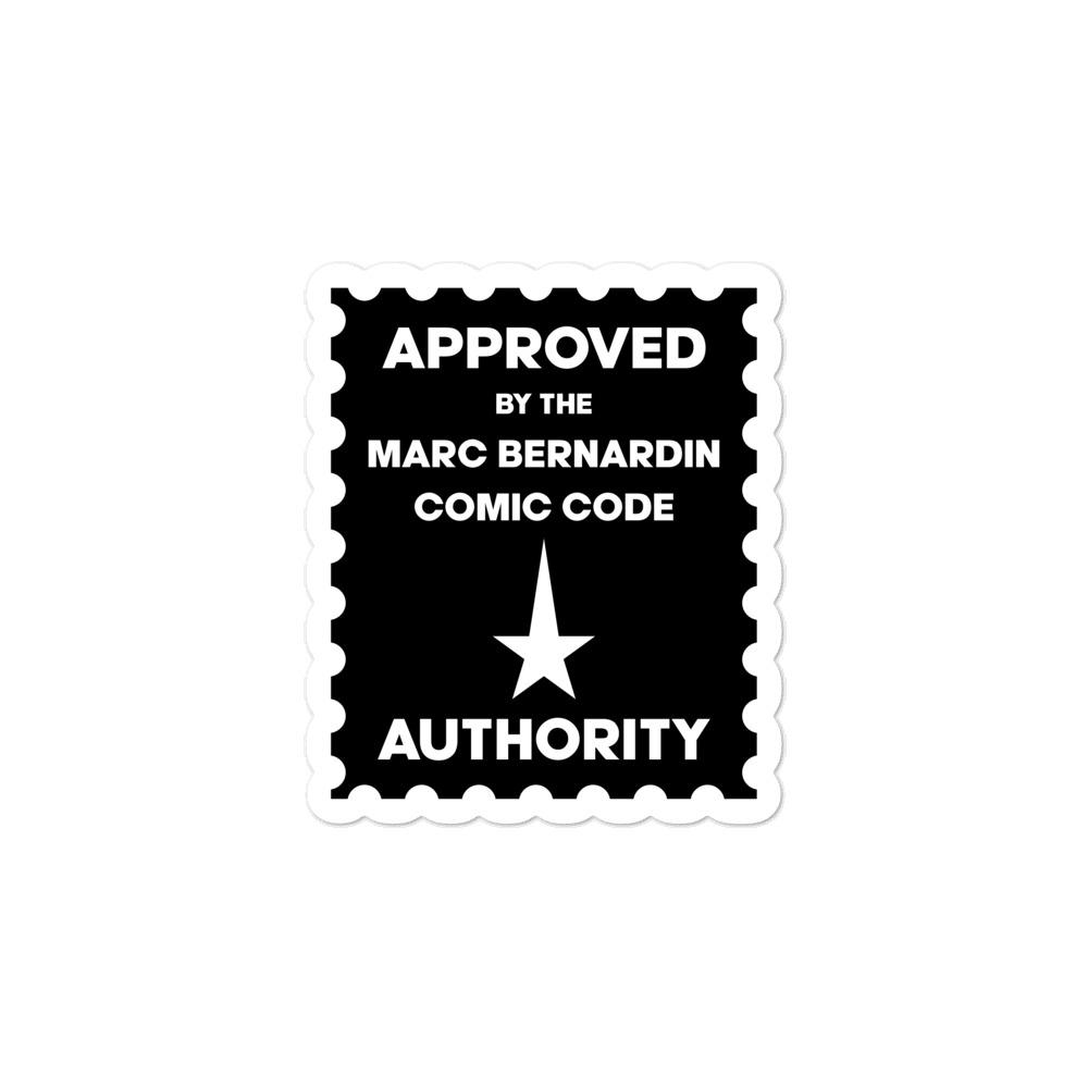 APPROVED BY MARC BERNARDIN Bubble-free stickers Embattled Clothing 3x3 