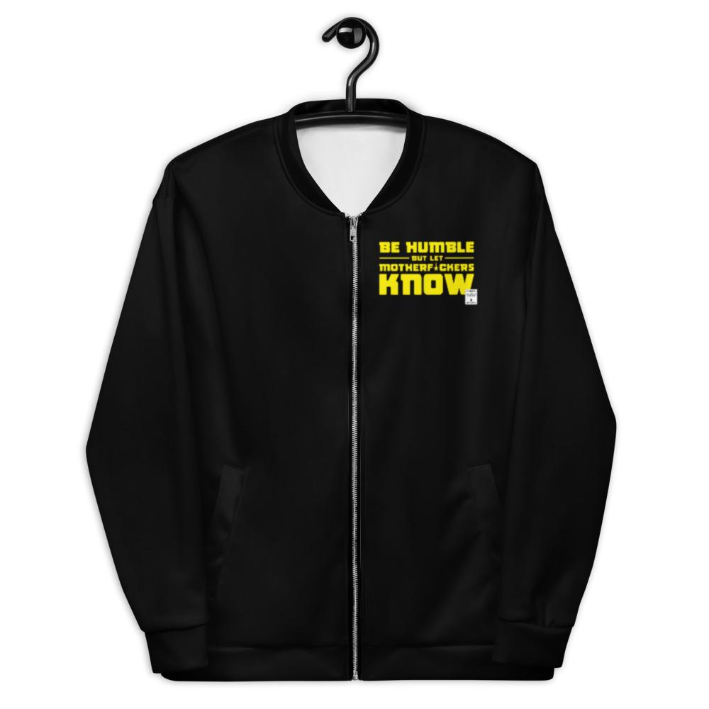 BE HUMBLE (CYBER YELLOW) Bomber Jacket Embattled Clothing XS 