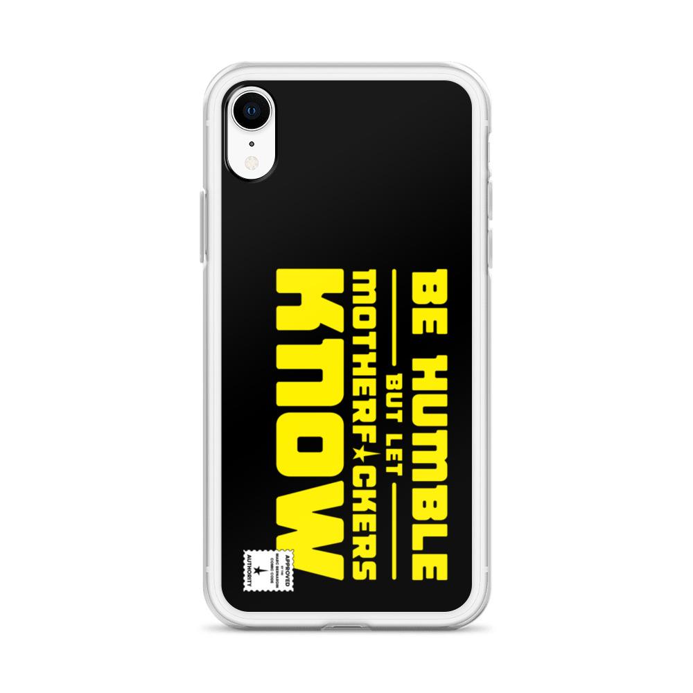 BE HUMBLE (CYBER YELLOW) iPhone Case Embattled Clothing 