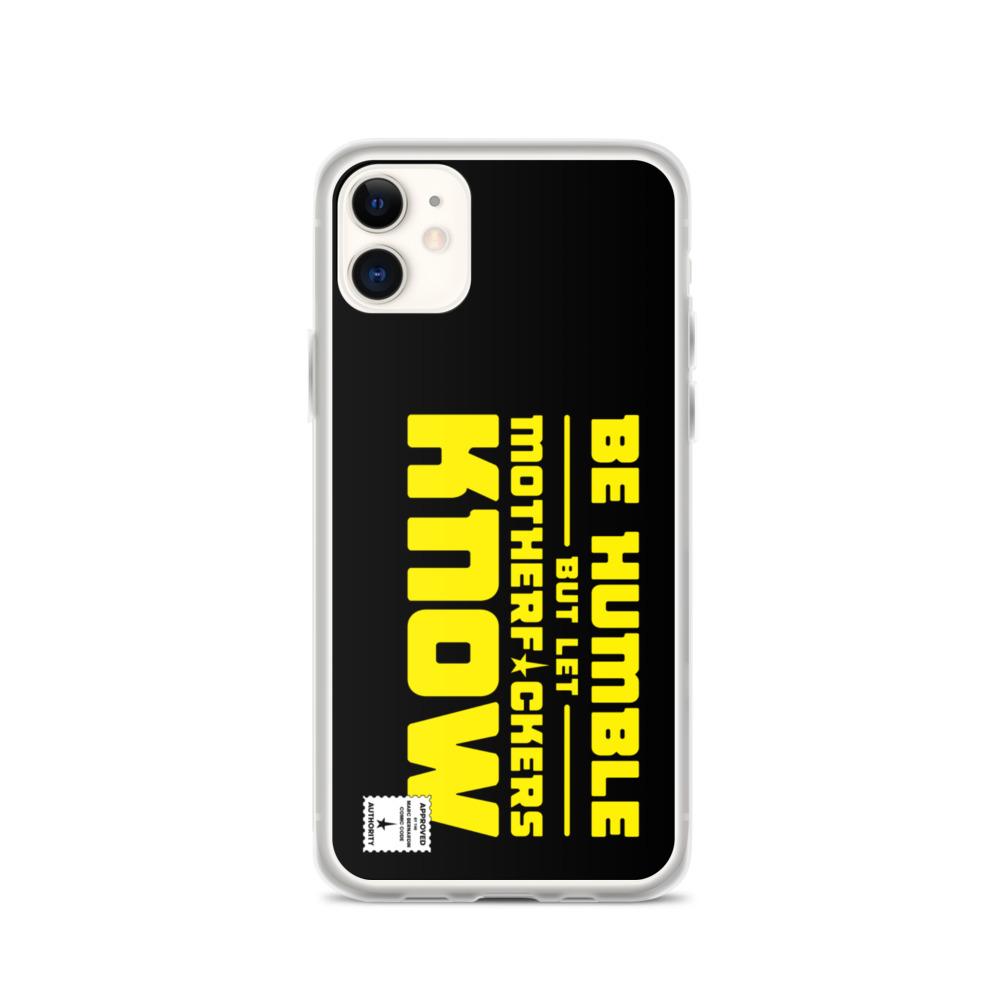 BE HUMBLE (CYBER YELLOW) iPhone Case Embattled Clothing iPhone 11 