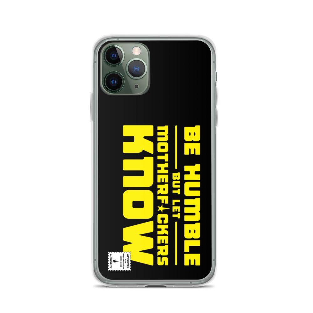BE HUMBLE (CYBER YELLOW) iPhone Case Embattled Clothing iPhone 11 Pro 