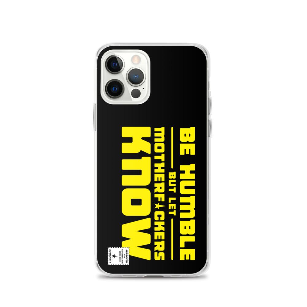 BE HUMBLE (CYBER YELLOW) iPhone Case Embattled Clothing iPhone 12 Pro 