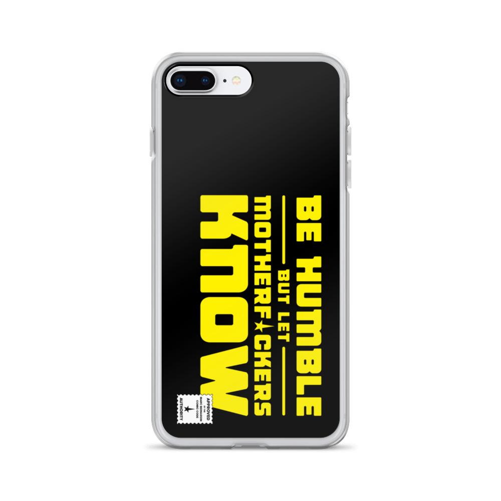 BE HUMBLE (CYBER YELLOW) iPhone Case Embattled Clothing iPhone 7 Plus/8 Plus 