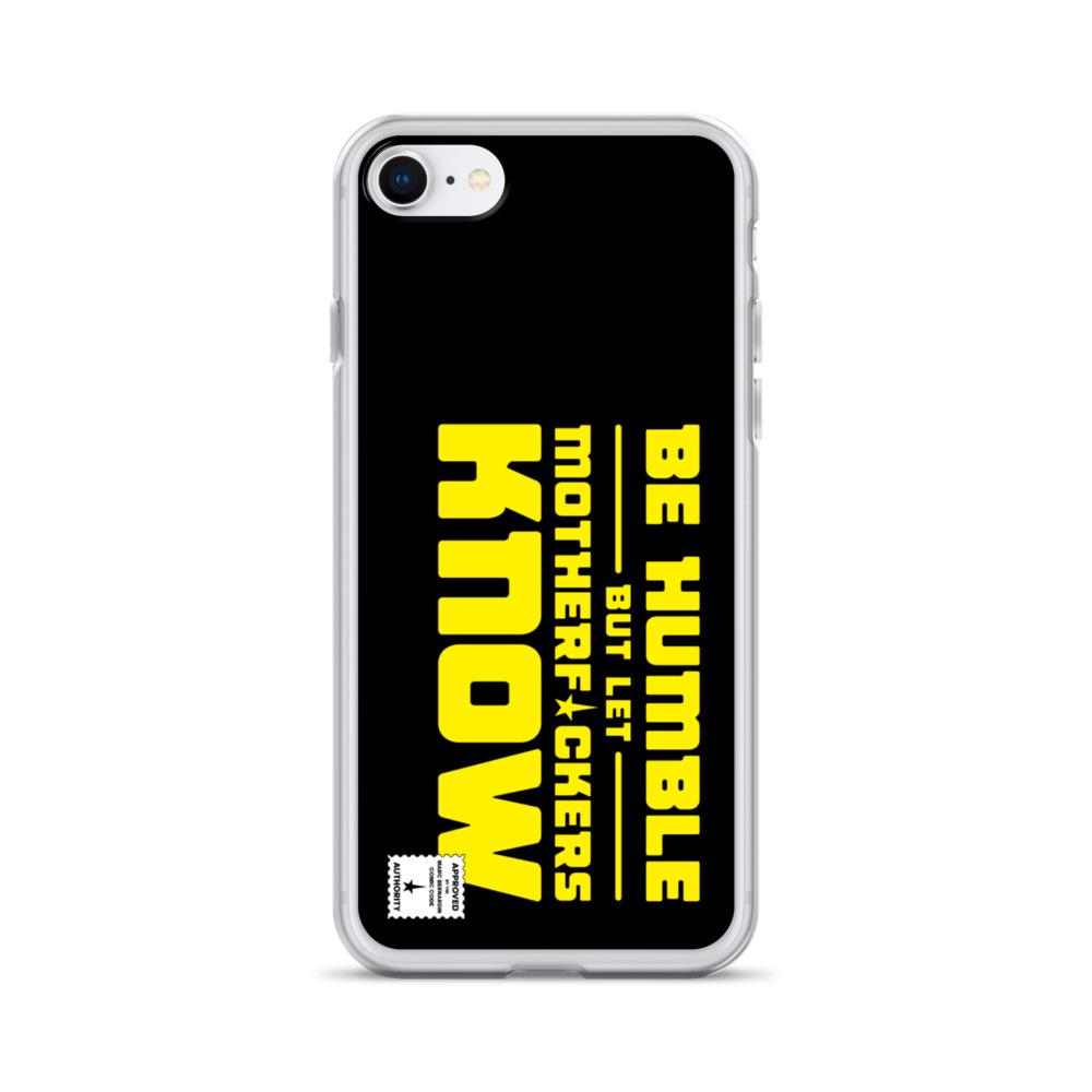 BE HUMBLE (CYBER YELLOW) iPhone Case Embattled Clothing iPhone 7/8 
