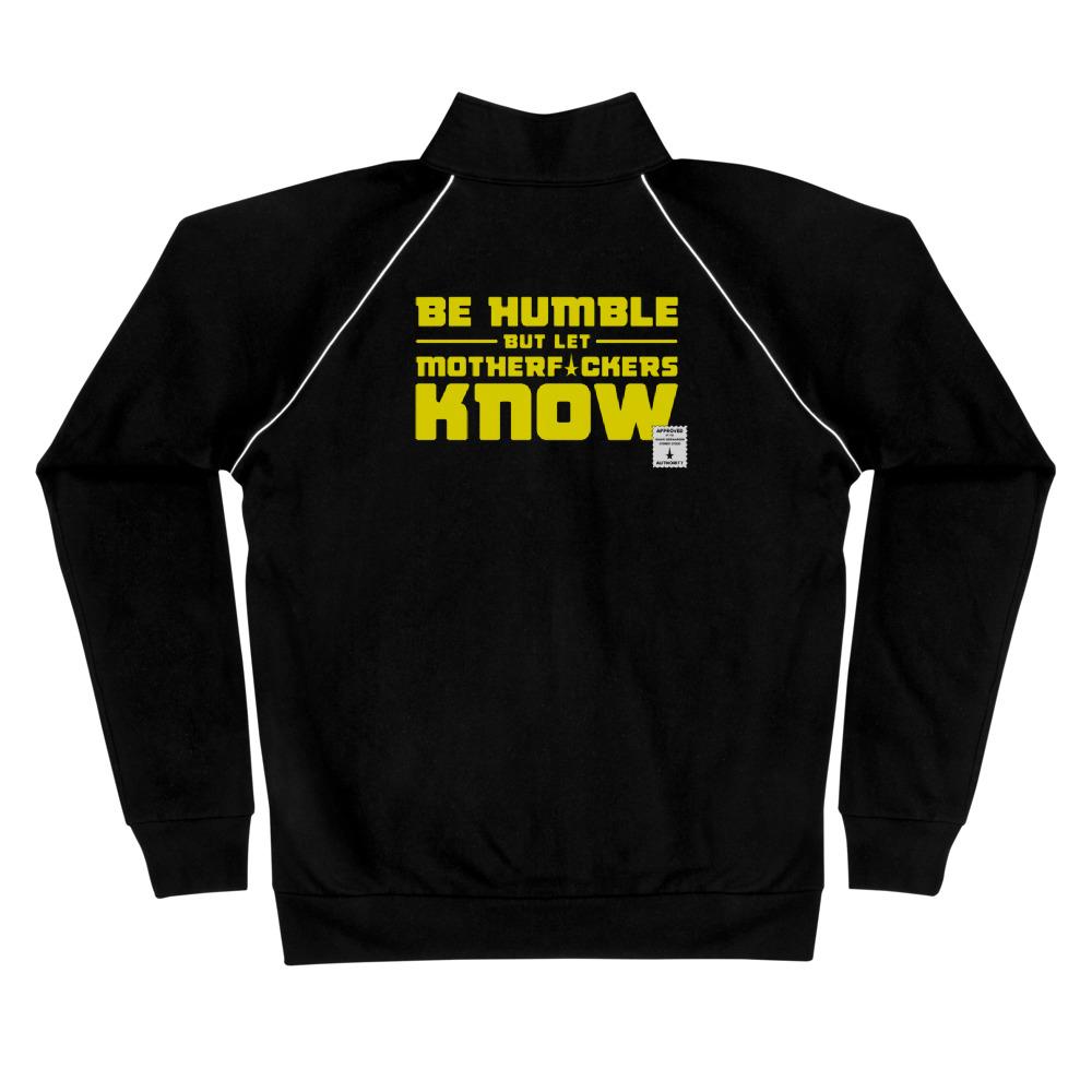 BE HUMBLE (CYBER YELLOW) Piped Fleece Jacket Embattled Clothing 
