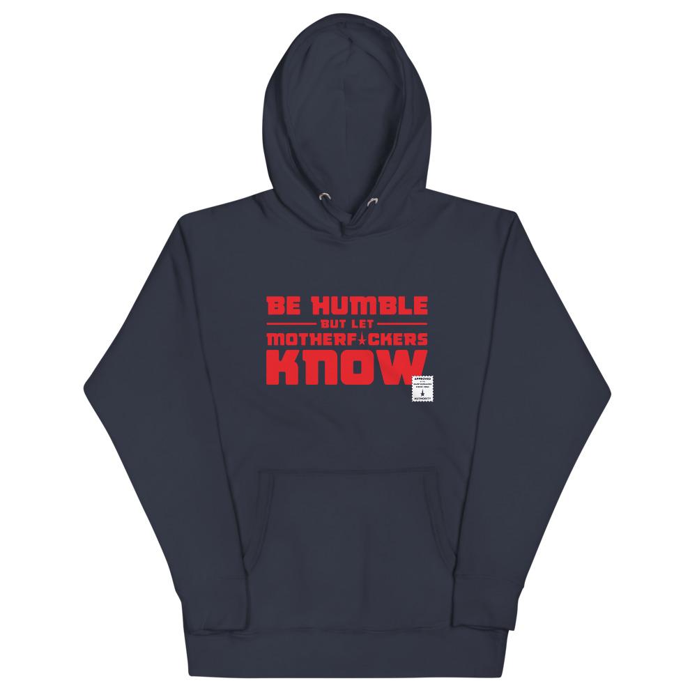 BE HUMBLE (LASER RED) Hoodie Embattled Clothing Navy Blazer S 